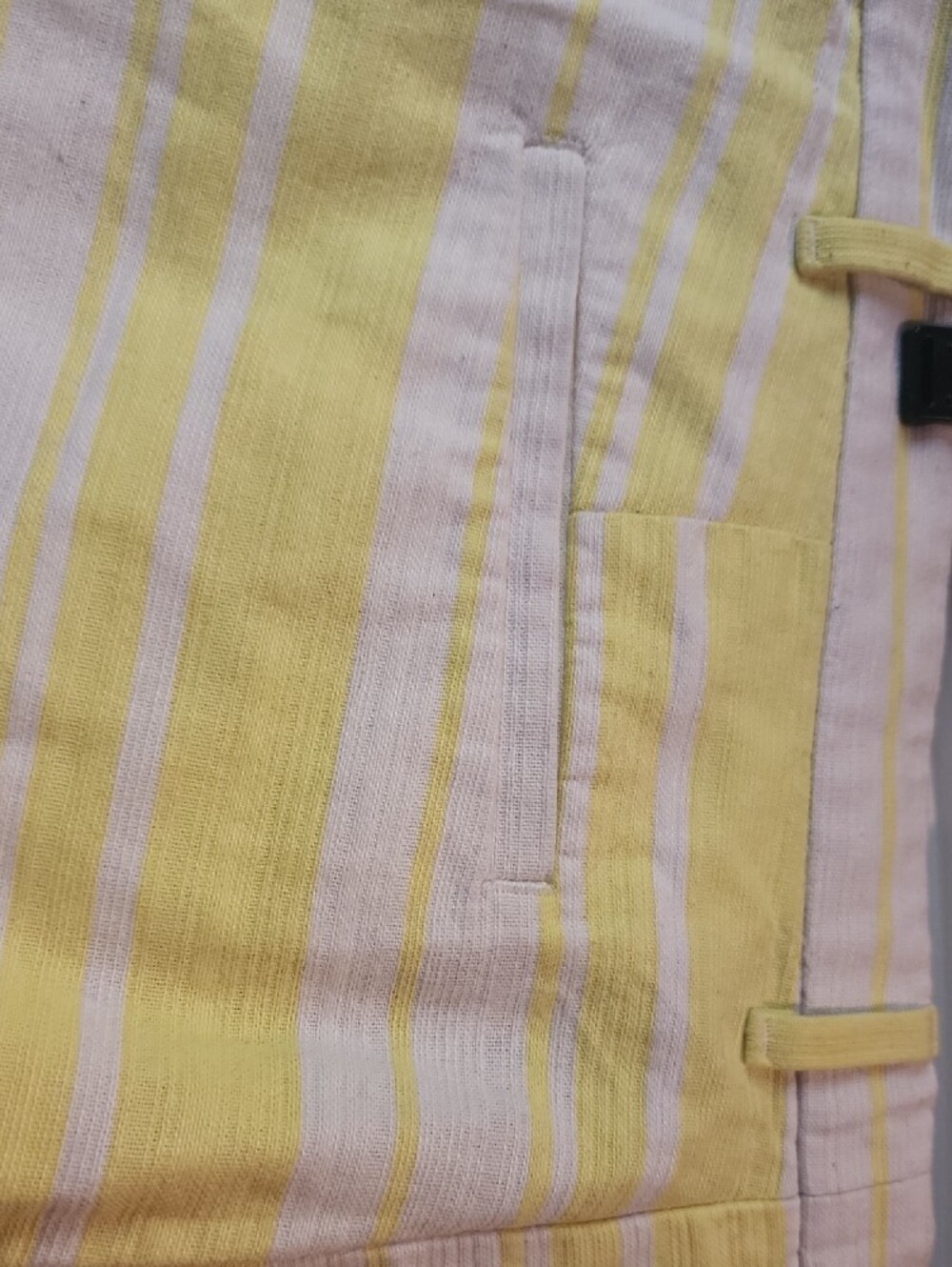 GAP Yellow and White Striped Women's Shorts - Picture 6 of 6